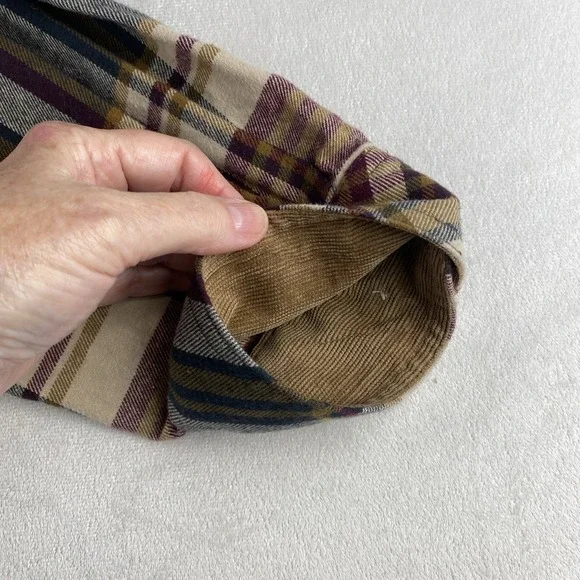 Legendary Whitetails Buck Camp Grandpa Plaid Button Up Flannel Shirt Mens 2XT - Picture 14 of 14